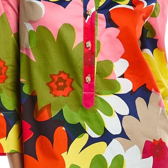 (NWT) Trina Turk "Florida Top" Cotton Floral Tunic XXL (x2Host Pick!) - Picture 5 of 13